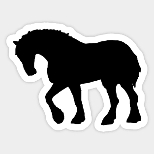 shire horse shadow Sticker